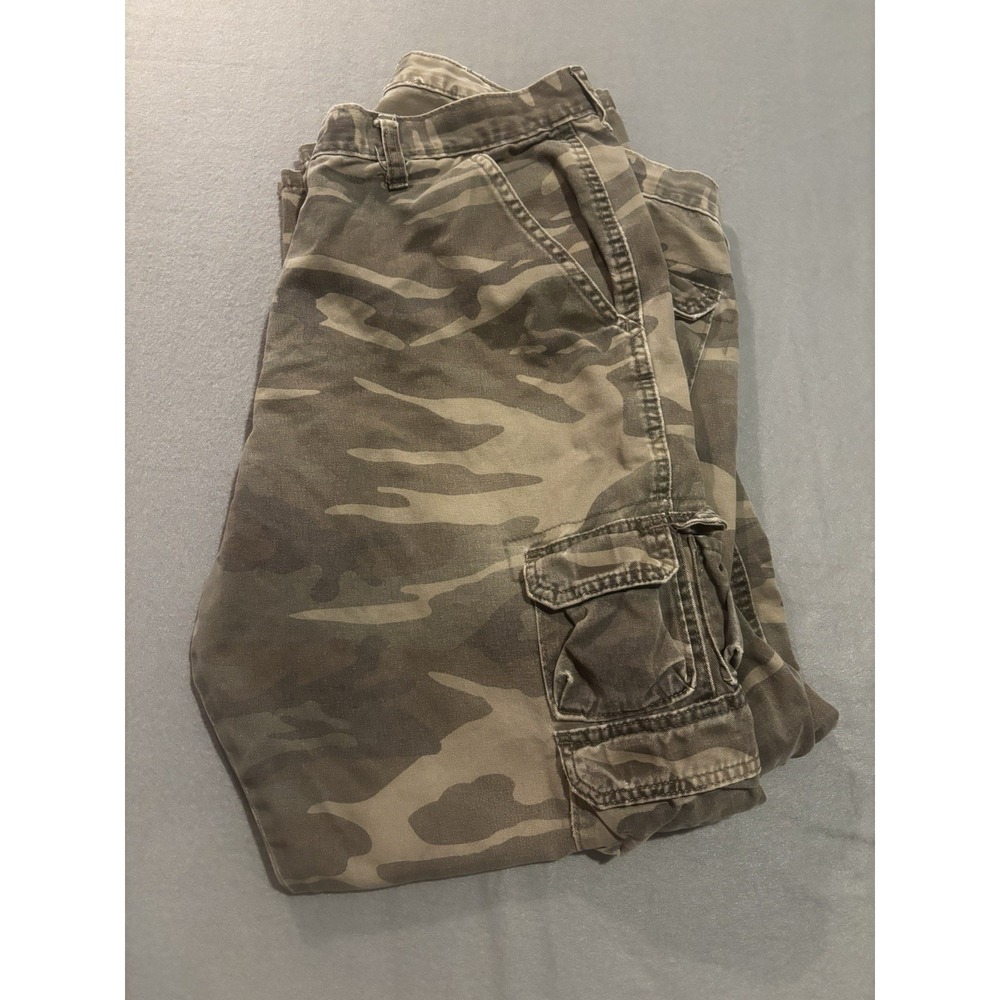 Wrangler Jeans Co Mens 38x30 Cargo Camo Military Hunting Outdoor